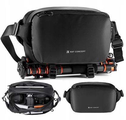Attēls no Torba Fotograficzna Walizka Saszetka Etui Na Aparat Kamer Telefon K&f 10l / Czarny / Kf13.157v1