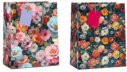 Attēls no Torba prezentowa Flower 14x11,5x6,5cm MIX