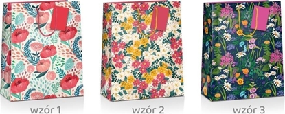 Изображение Torba prezentowa Flower 23x18x10cm MIX