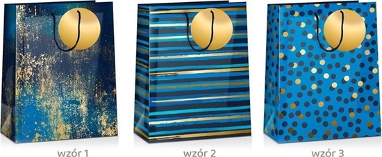 Picture of Torba prezentowa Grand Deep Blue 23x18x10cm MIX
