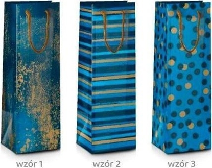 Изображение Torba prezentowa Grand Deep Blue 36x12x10cm MIX