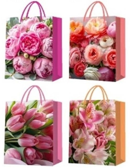 Изображение Torba prezentowa Kwiaty MIX