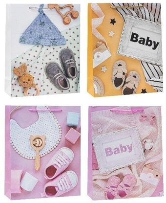 Picture of Torebka dziecice brokat 26x32x10cm mix ROZETTE