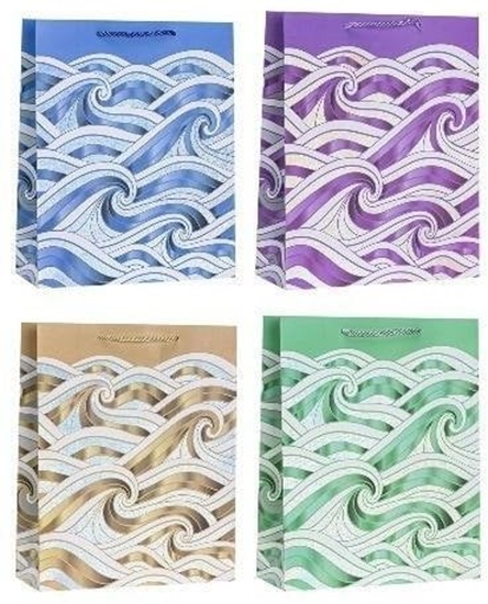 Изображение Torebka ozdobna 18x23x8cm hot-stamp mix ROZETTE