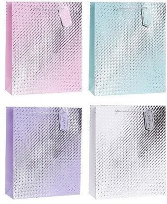 Изображение Torebka ozdobna 18x23x8cm hot-stamp mix ROZETTE