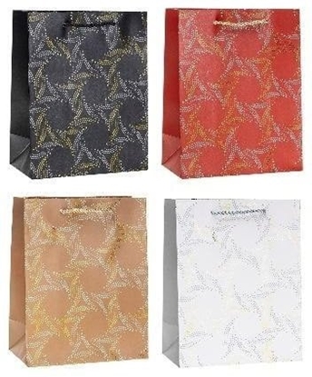 Изображение Torebka ozdobna 18x23x8cm hot-stamp mix ROZETTE