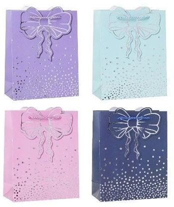 Изображение Torebka ozdobna 18x24x8cm hot-stamp mix ROZETTE