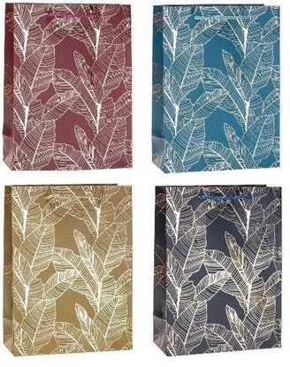 Picture of Torebka ozdobna 18x24x8cm hot-stamp mix ROZETTE