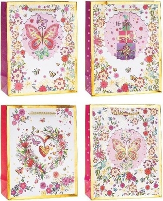 Изображение Torebka ozdobna 26x32x10 mix ROZETTE