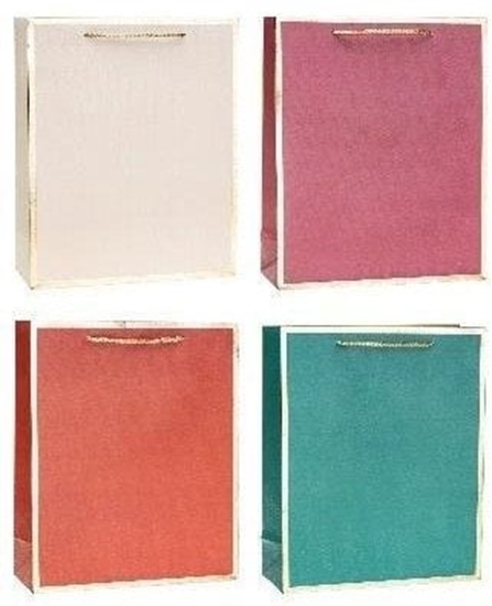 Picture of Torebka ozdobna 26x32x10cm hot-stamp mix ROZETTE