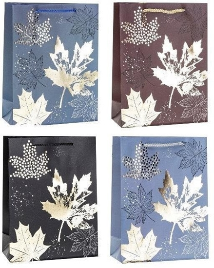 Picture of Torebka ozdobna 26x32x10cm hot-stamp mix ROZETTE