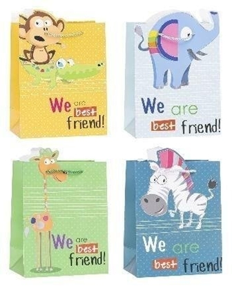 Picture of Torebka ozdobna 26x32x10cm hot-stamp mix ROZETTE