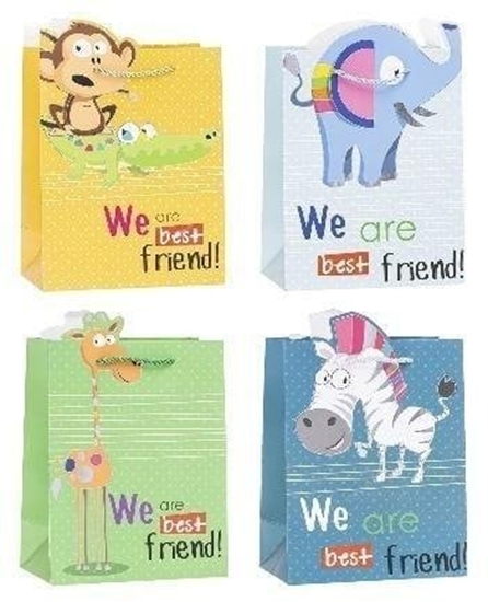 Picture of Torebka ozdobna 26x32x10cm hot-stamp mix ROZETTE