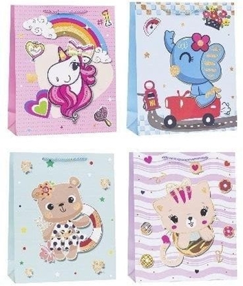 Picture of Torebka ozdobna 31x42x12cm dziecice mix ROZETTE