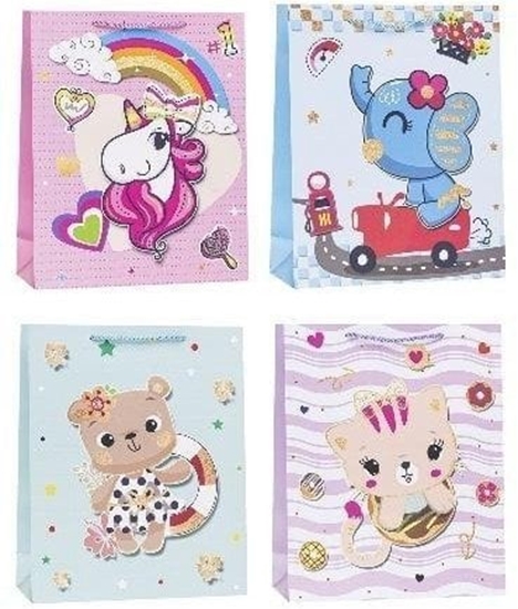 Picture of Torebka ozdobna 31x42x12cm dziecice mix ROZETTE