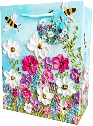 Picture of Torebka ozdobna matowa 18x23x10cm Pszczoy