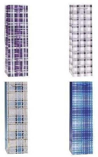 Изображение Torebka ozdobna na butelk 11x38x11cm mix ROZETTE