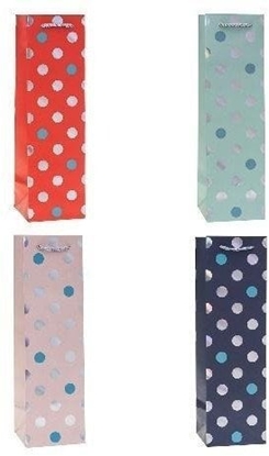 Picture of Torebka ozdobna na butelk 11x38x11cm mix ROZETTE