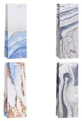 Picture of Torebka ozdobna na butelk 12x36x9cm mix ROZETTE