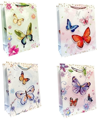 Picture of Torebka ozdobna prezentowa 26x32x10 cm DW9631B mix  cena za 1 szt