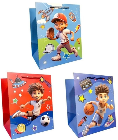 Picture of Torebka ozdobna prezentowa 26x32x20 cm 2983-SD20 mix  cena za 1 szt