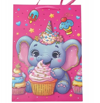 Picture of Torebka ozdobna prezentowa 30x42x12 cm 9078A mix  cena za 1 szt