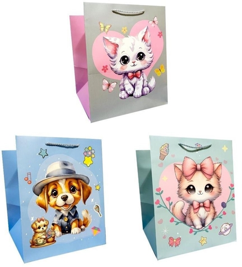 Picture of Torebka ozdobna prezentowa 30x42x25 cm K31A-SD25 mix  cena za 1 szt