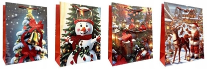 Picture of Torebka ozdobna prezentowa JP 2626C 18x23x10 cm mix cena za 1 szt