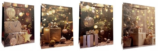 Picture of Torebka ozdobna prezentowa JP 3187B 26x32x10 cm mix cena za 1 szt