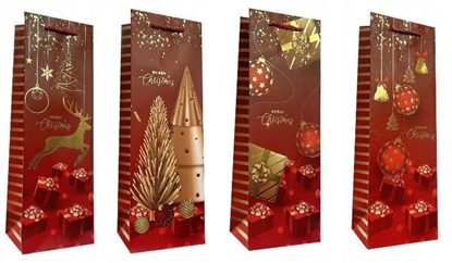 Picture of Torebka ozdobna prezentowa JP JD3160 12x35x9 cm mix cena za 1 szt