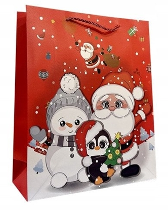 Picture of Torebka ozdobna prezentowa witeczna 31x40x12cm DW6039A  mix cena za 1 sztuk