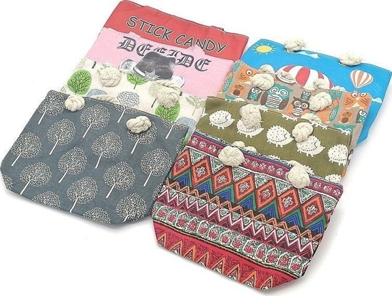 Изображение Torebka plaowa 28x19,5x8,5cm MIX