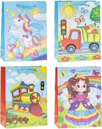 Picture of Torebka Pop-Up 3D 18x24x8cm mix ROZETTE