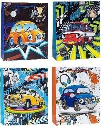 Picture of Torebka Pop-Up 3D Auto 18x24x8cm mix ROZETTE