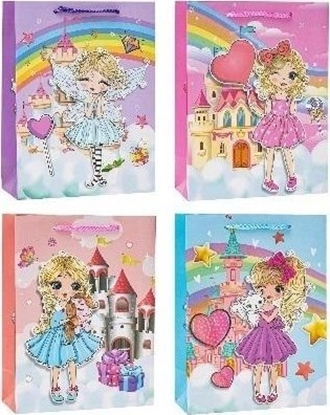 Picture of Torebka Pop-Up 3D Girl 18x24x8cm mix ROZETTE