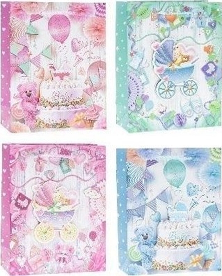 Изображение Torebka Pop-Up 3D Narodziny 26x32x10cm mix ROZETTE