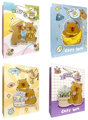 Изображение Torebka prezentowa dziecica M Kapibara 3D mix