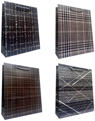 Изображение Torebka prezentowa uniwersalna M krata mix