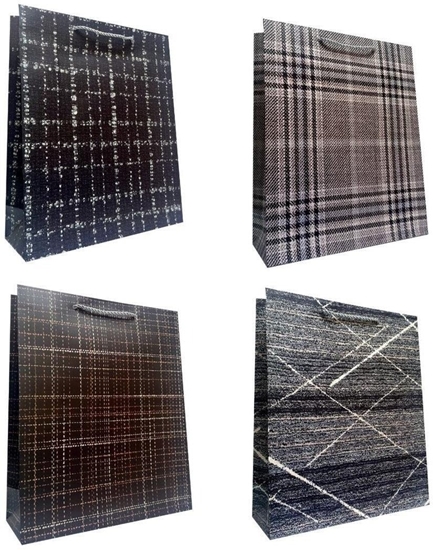 Изображение Torebka prezentowa uniwersalna M krata mix