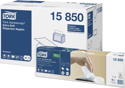 Attēls no Tork - Serwetki dyspenserowe, 2-warstwowe, Premium - Biae