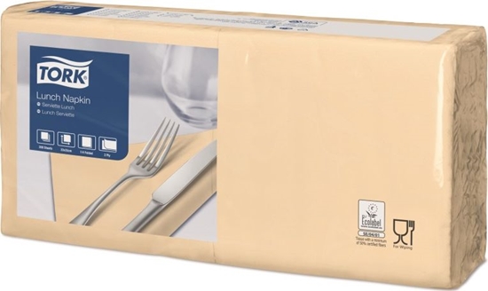 Picture of Tork Tork - Serwetki lunchowe, advanced, 2-warstwowe - Piaskowe