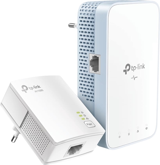 Изображение Tp-Link TL-WPA1000 KIT tīkla adapteris PowerLine 1000 Mbit/s Ethernet/LAN savienojums Wi-Fi Balts 2 pcs