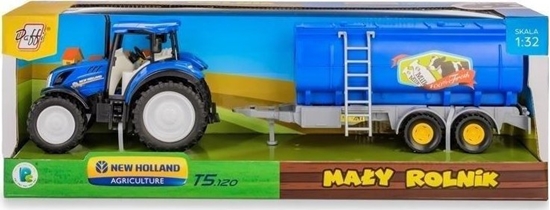 Picture of Traktor New Holland T5 z cystern na mleko 1:32