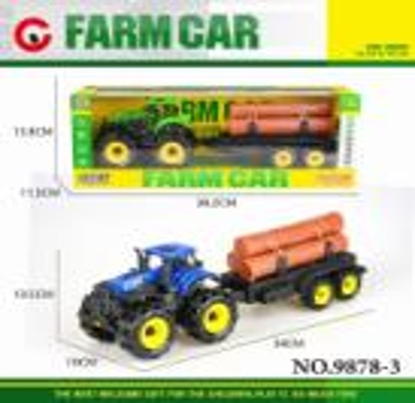 Изображение Traktor Rolniczy Cignik Maszyna Odczepiana Przyczepka Drewno Pojazd