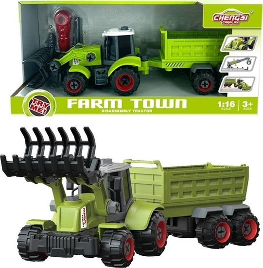 Picture of Traktor z yk i przyczep do skrcania