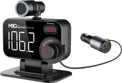 Изображение Transmiter FM Mbg Line Transmiter samochodowy FM BLUETOOTH BT92 PRO