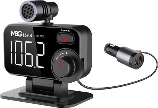 Изображение Transmiter FM Mbg Line Transmiter samochodowy FM BLUETOOTH BT92 PRO