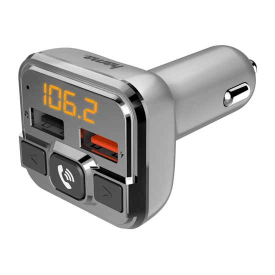 Изображение Transmter FM z bluetooth z ładowarką 18W 