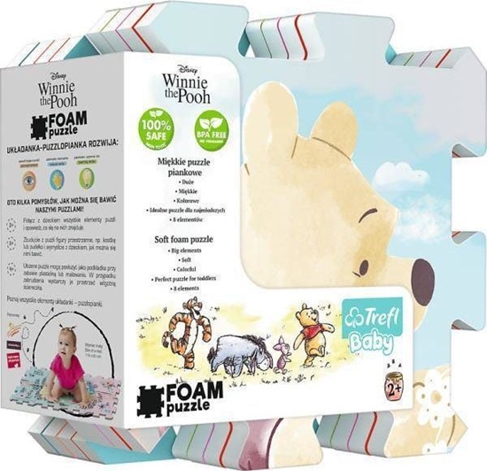 Picture of TreeFortress Games Ukadanka Puzzlopianka Kubu Puchatek. Pastelowi Przyjaciele 61364 Trefl