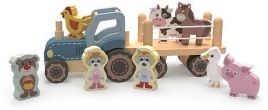 Picture of Trefl Zabawka drewniana - Traktor. Bobaski i Mi TREFL